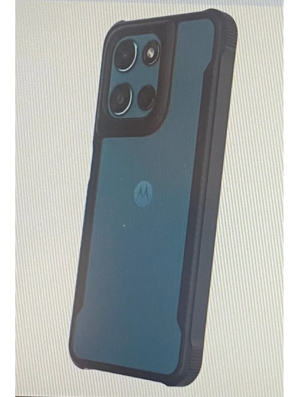 Onn Dual-Layer Case for Motorola moto g PLAY (2026) Black/Clear